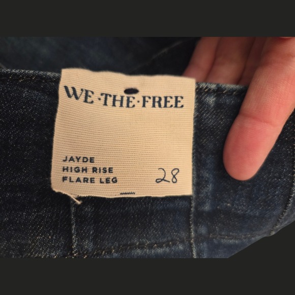 NEW Free People We The Free Jayde High Rise Flare Leg Jeans Size 28 x 32 - Picture 9 of 13